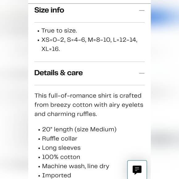 Free people ruffle Eyelet shirt - Picture 6 of 10